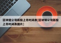 区块链公司新股上市时间表[区块链公司新股上市时间表图片]